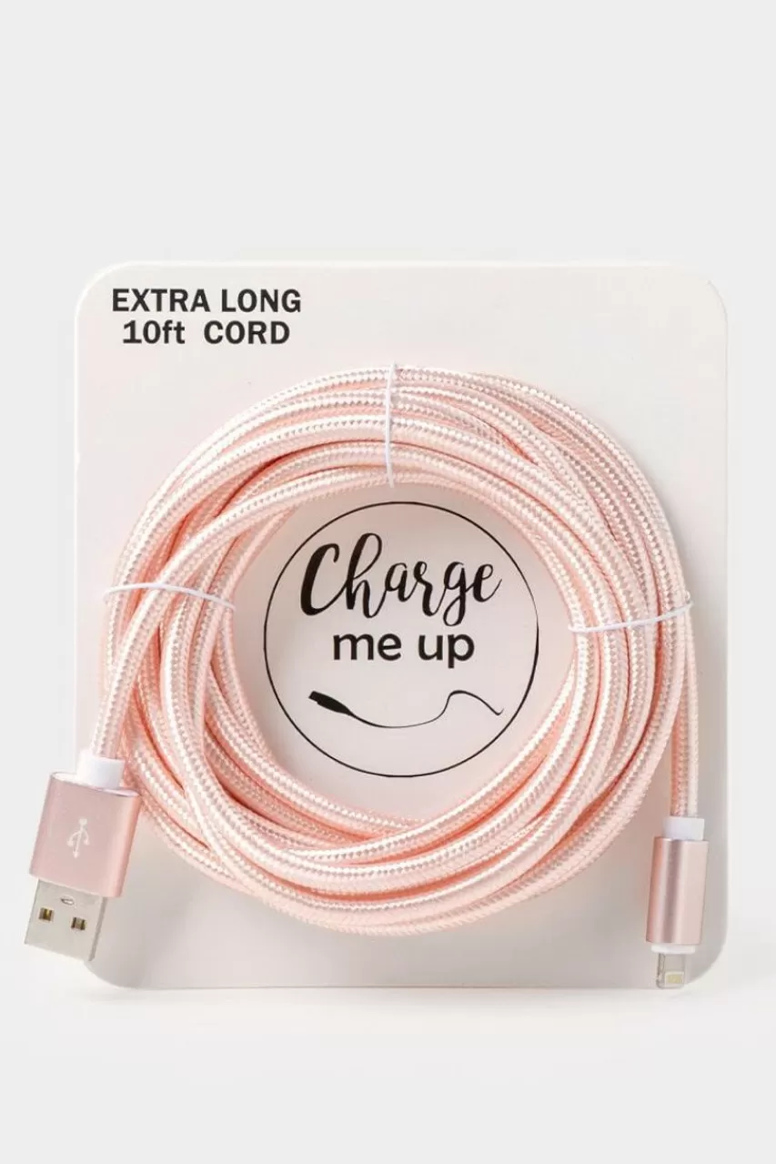 Francesca's Braided Metallic Charging Cable