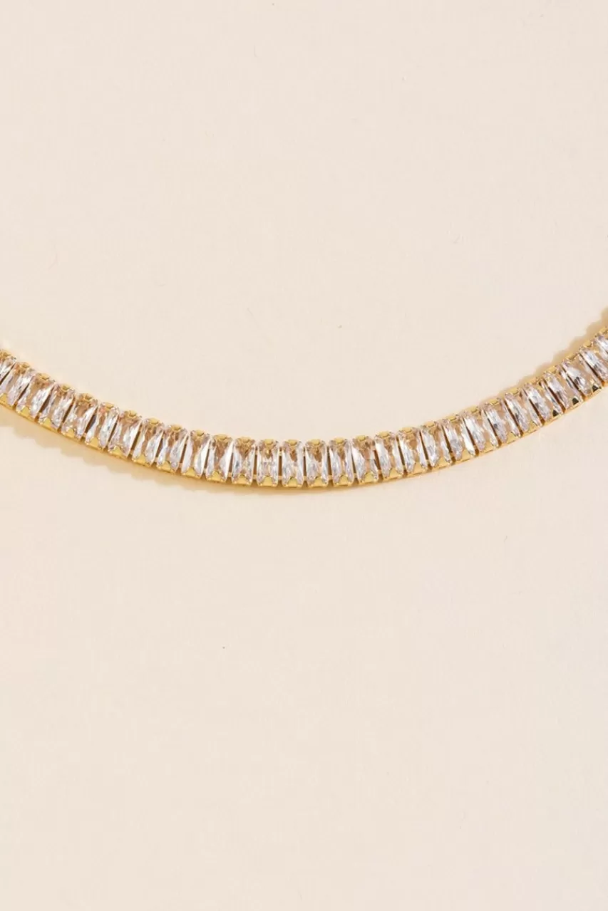 Francesca's Brenda Baguette Strand Necklace