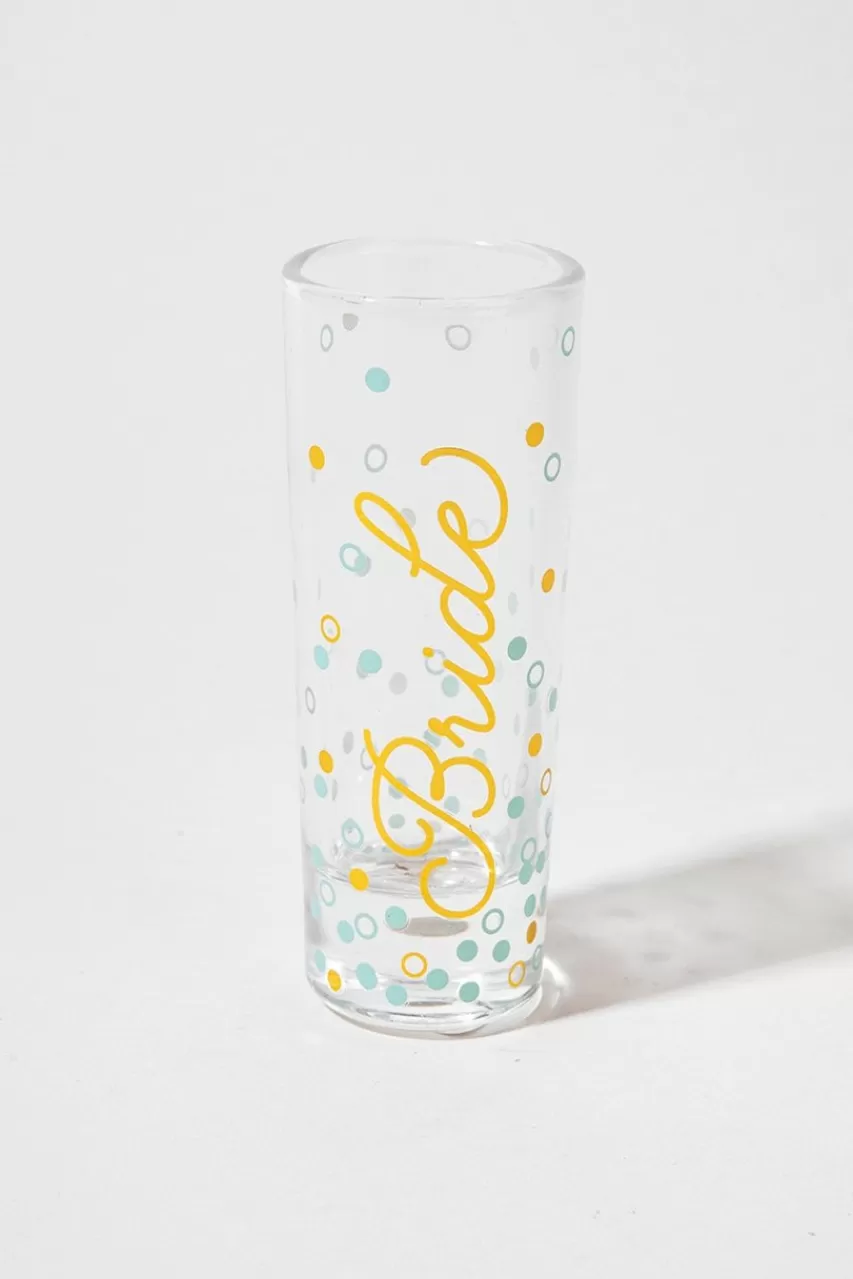 Francesca's Bride Blue And Gold Shot Glass