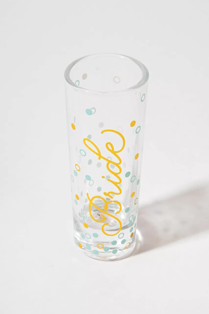 Francesca's Bride Blue And Gold Shot Glass