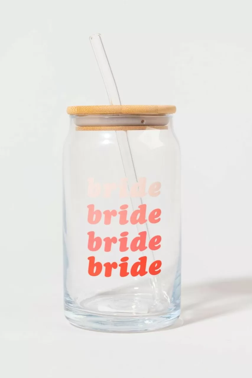Francesca's Bride Can Glass Jar With Lid