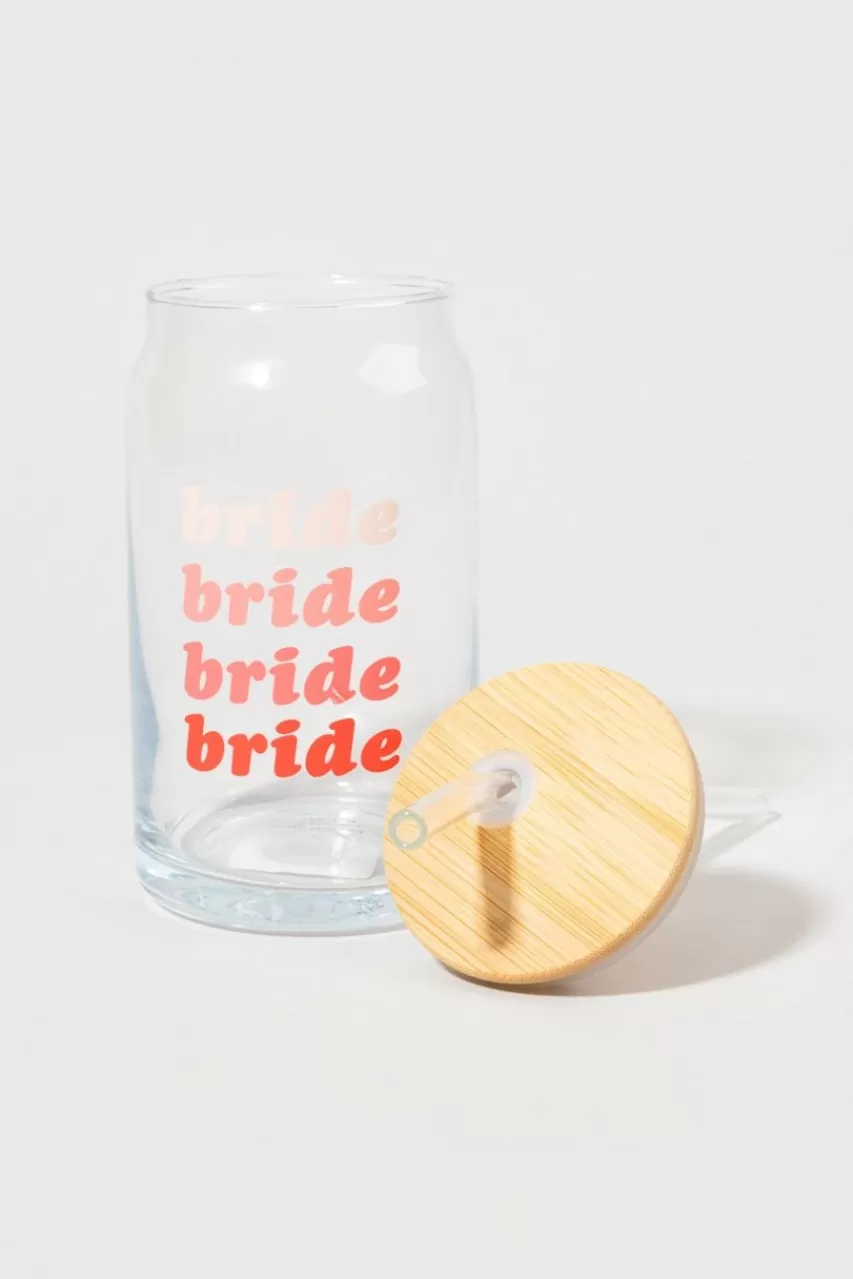 Francesca's Bride Can Glass Jar With Lid