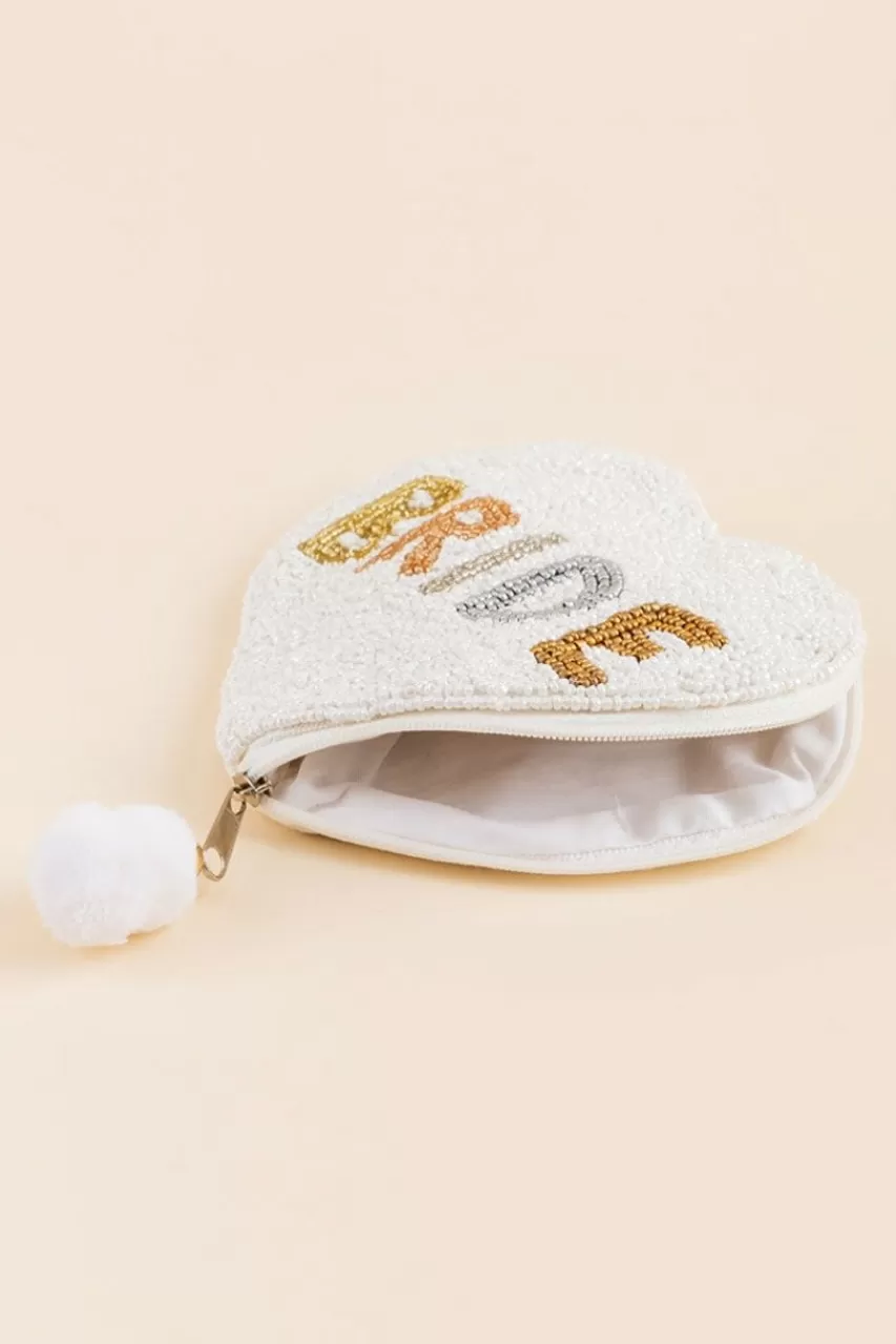 Francesca's Bride Heart Shaped Pouch
