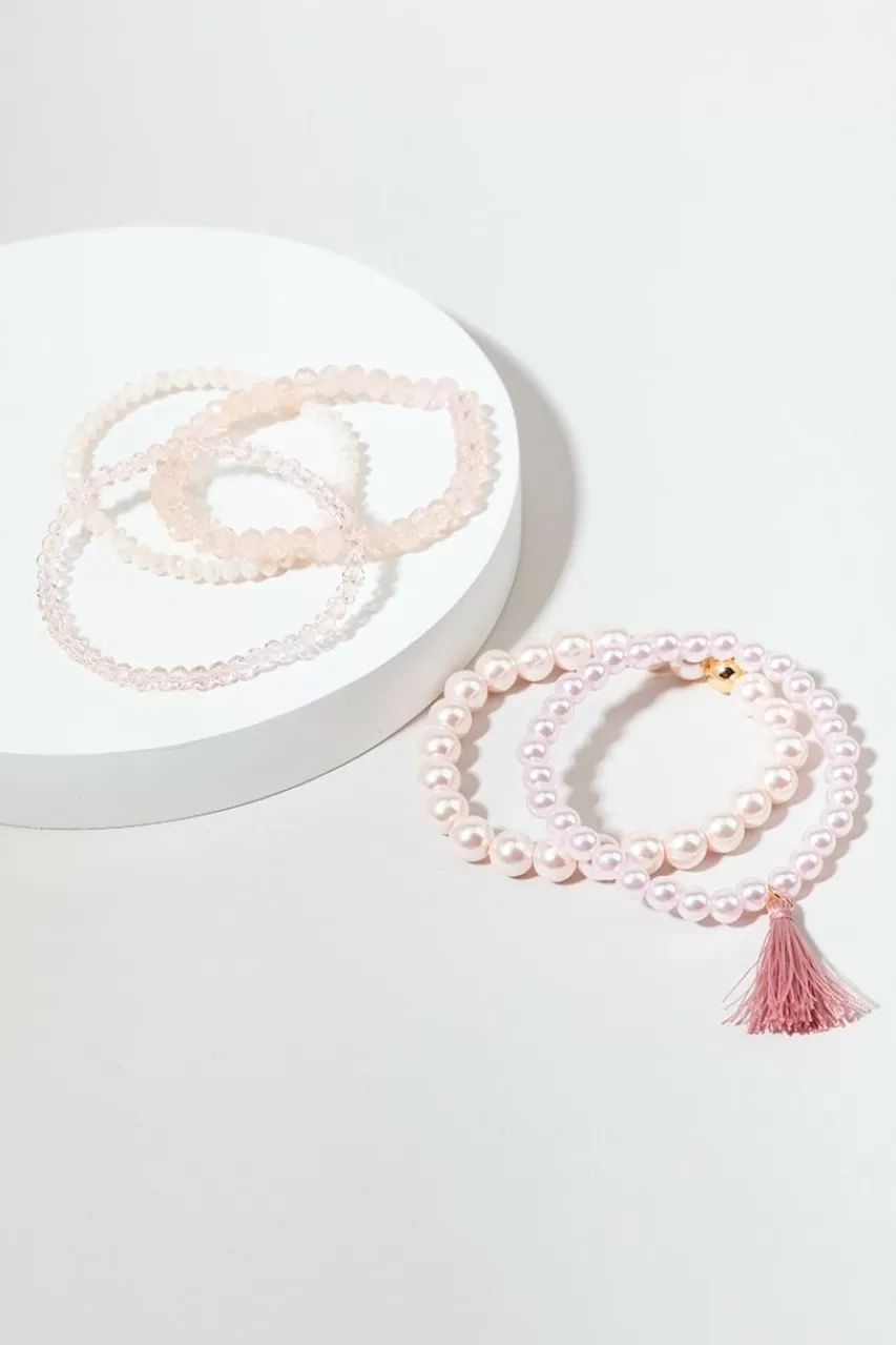 Francesca's Buffy Pearl Bracelets Set