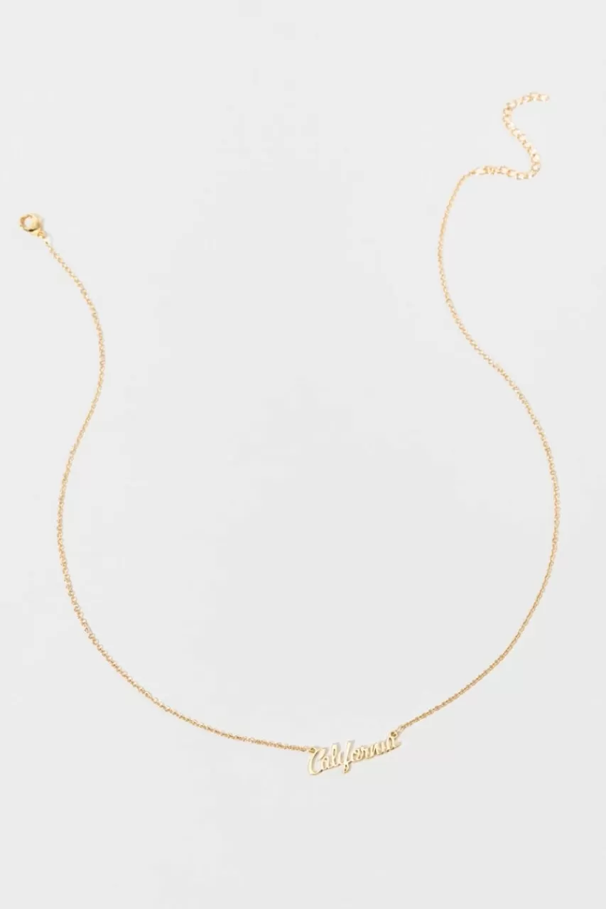 Francesca's California Pendant Carded Necklace