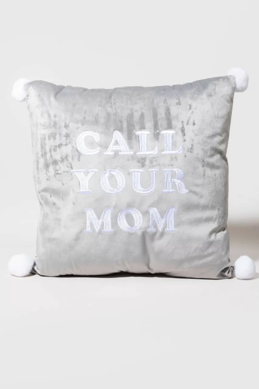 Francesca's Call Your Mom Velvet Pillow