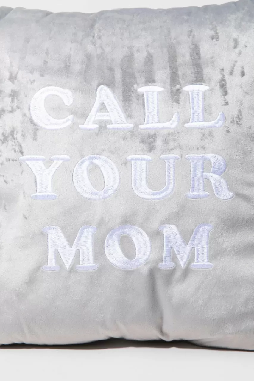 Francesca's Call Your Mom Velvet Pillow
