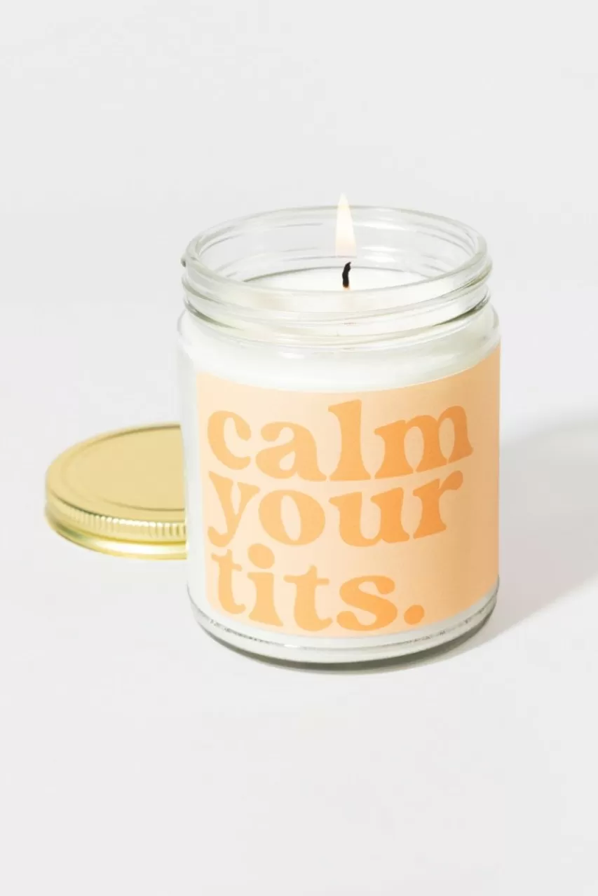 Francesca's Calm Your Tits Candle Jar