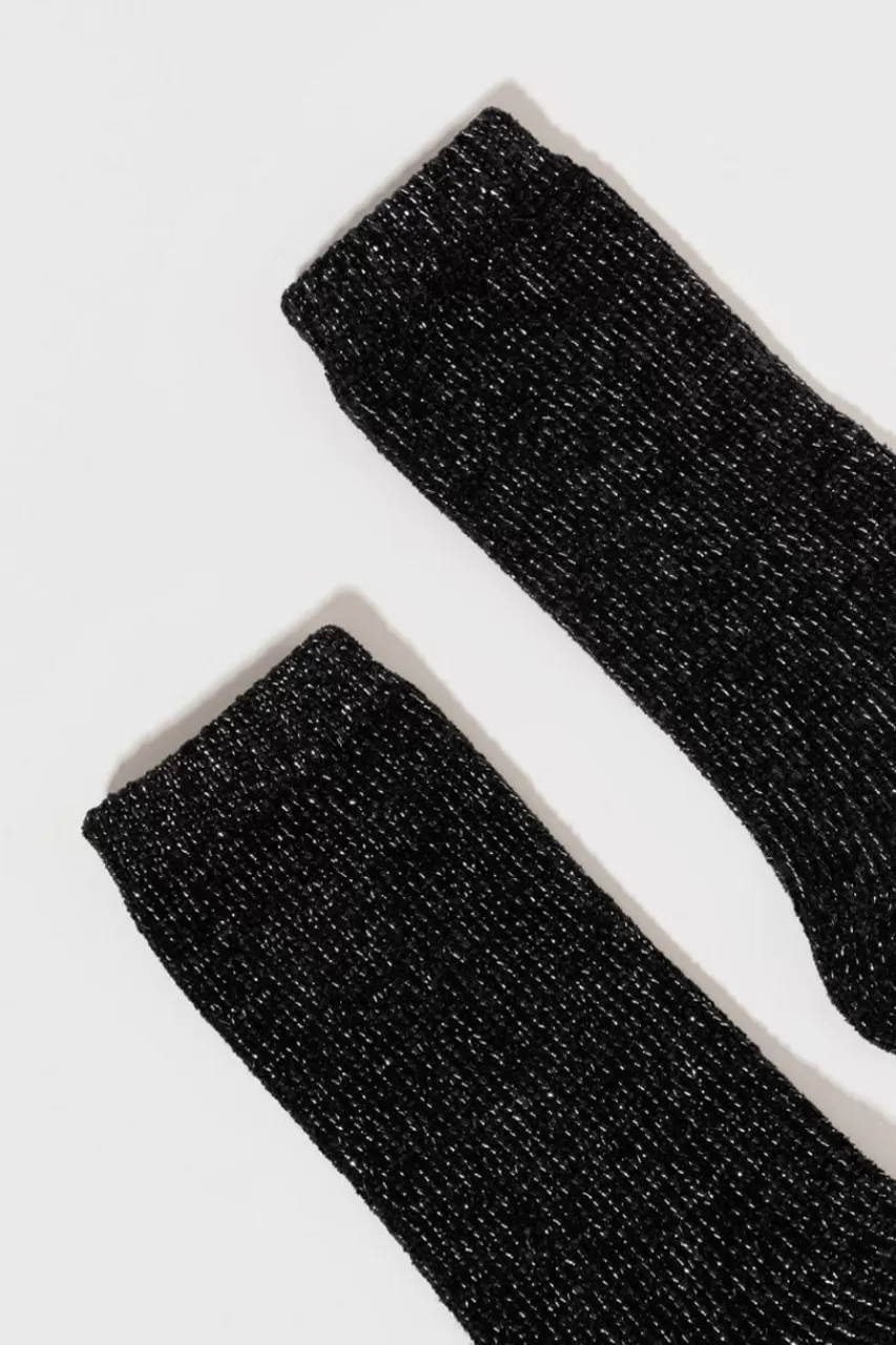Francesca's Candyce Glitter Crew Socks