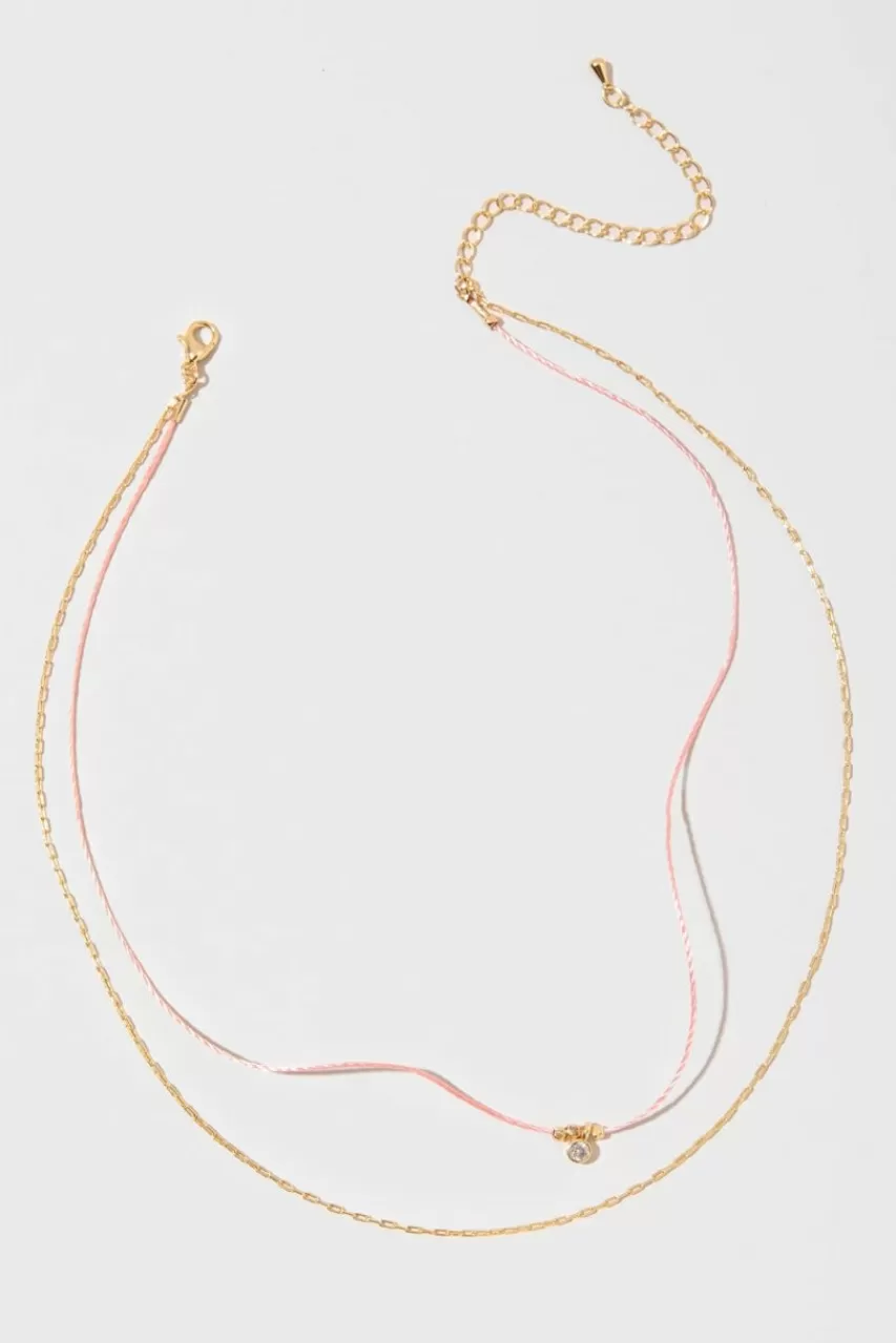 Francesca's Carrie Two Row Pendant Necklace