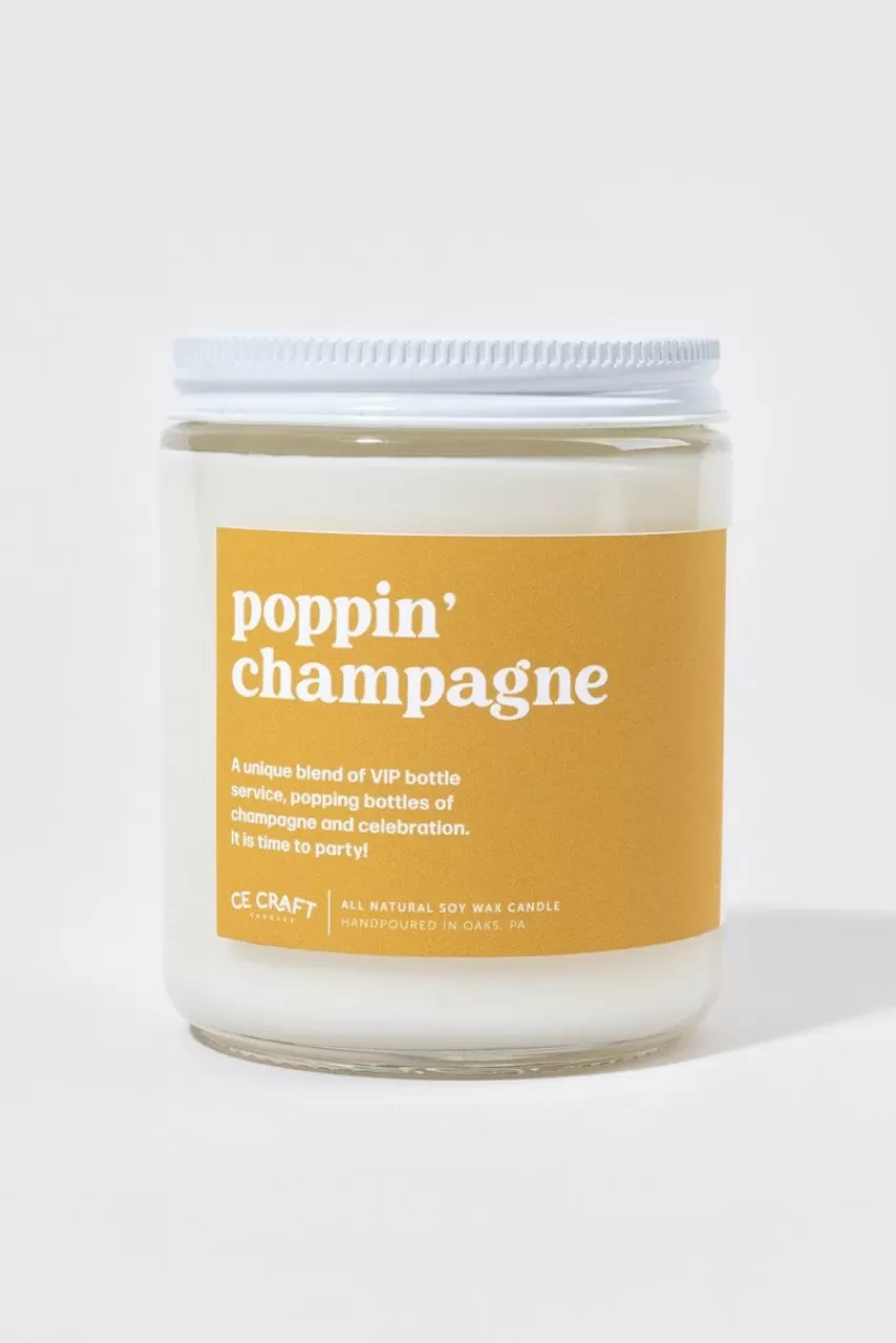 Francesca's Ce Craft Poppin Champagne Candle 8Oz