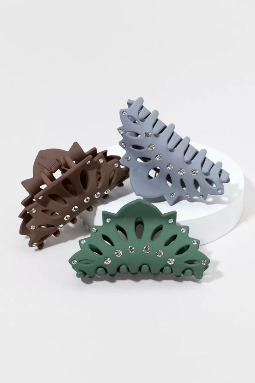 Francesca's Celeste Cutout Hair Claw Set