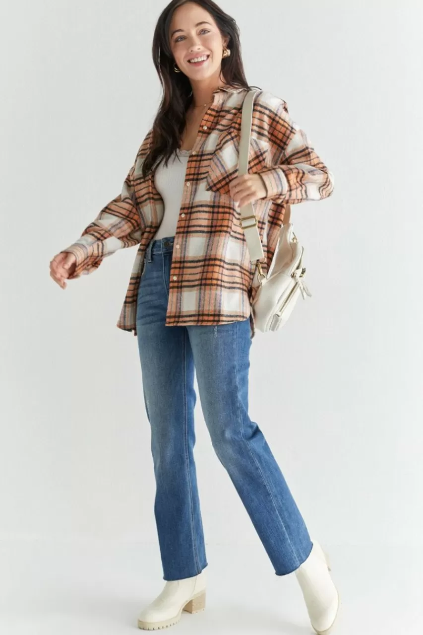 Francesca's Charlie Plaid Shacket