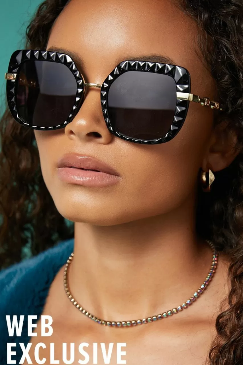 Francesca's Cheyenne Chain Link Sunglasses