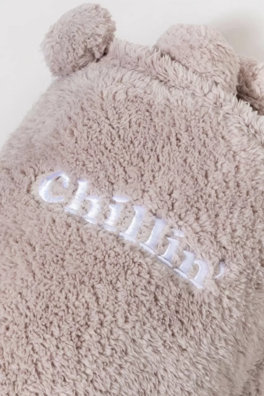Francesca's Chillin Embroidered Soft Blanket