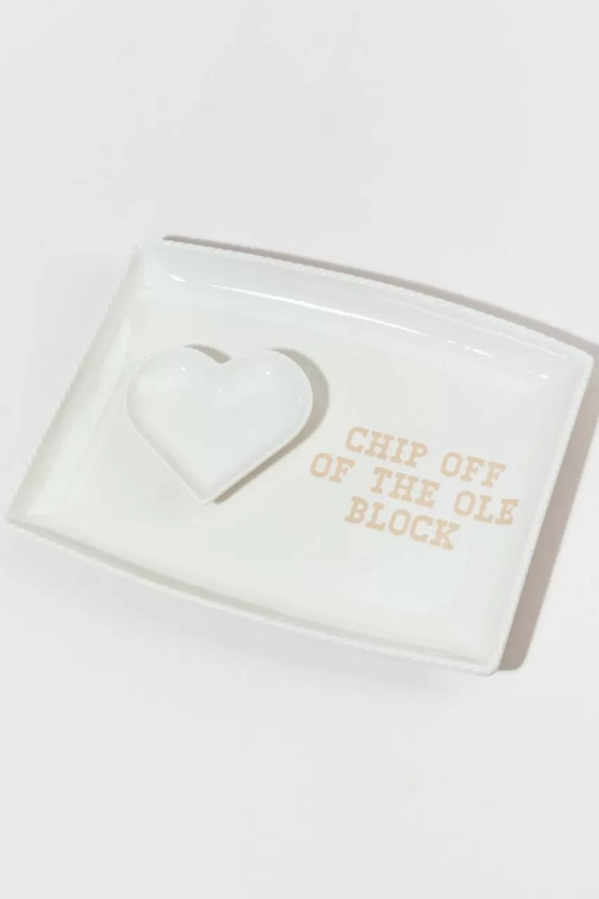 Francesca's Chip Off The Ole Block Platter