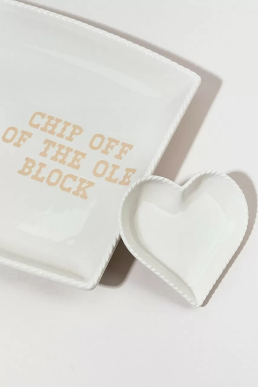Francesca's Chip Off The Ole Block Platter