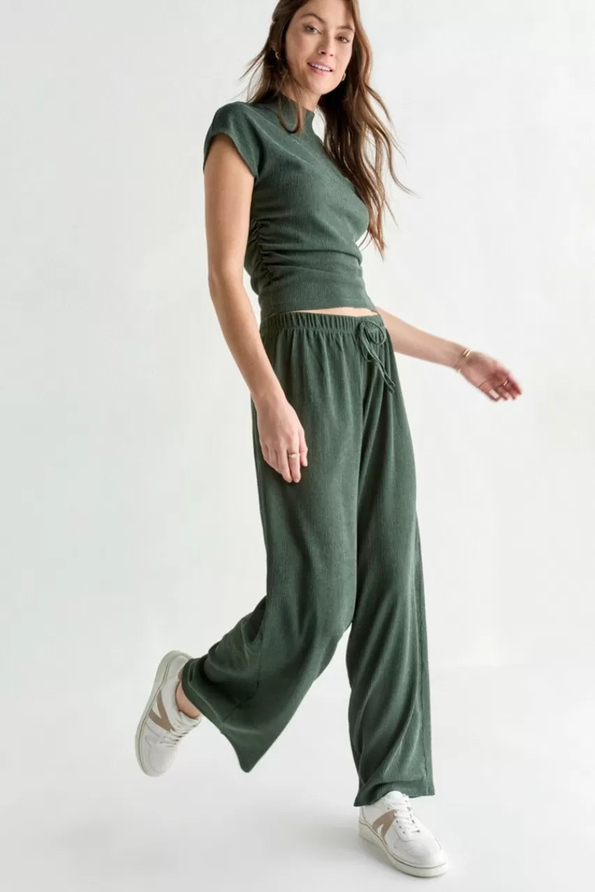 Francesca's Chrissie Texture Pants