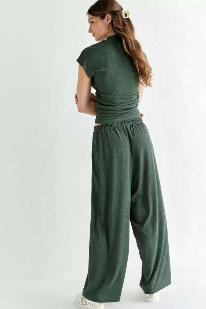 Francesca's Chrissie Texture Pants