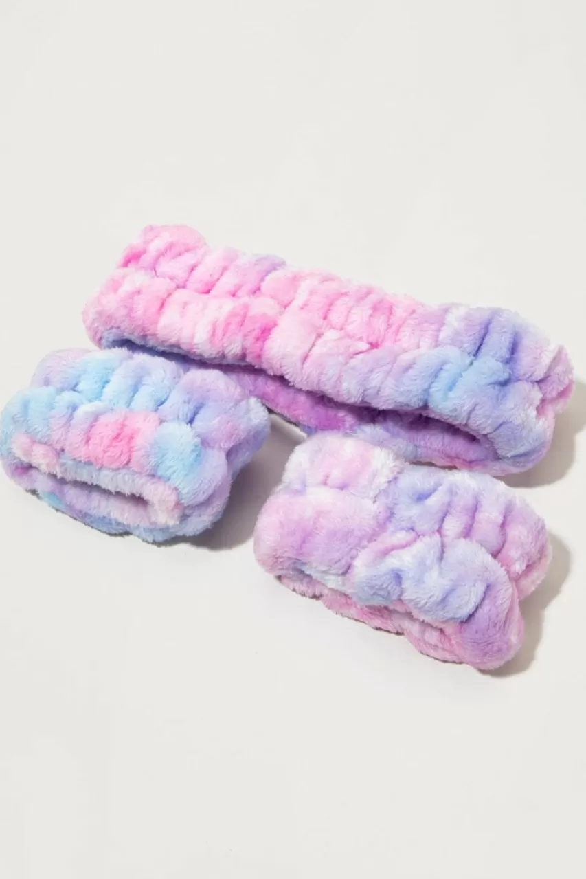 Francesca's Christiana Tie Dye Spa Headband And Cuffs