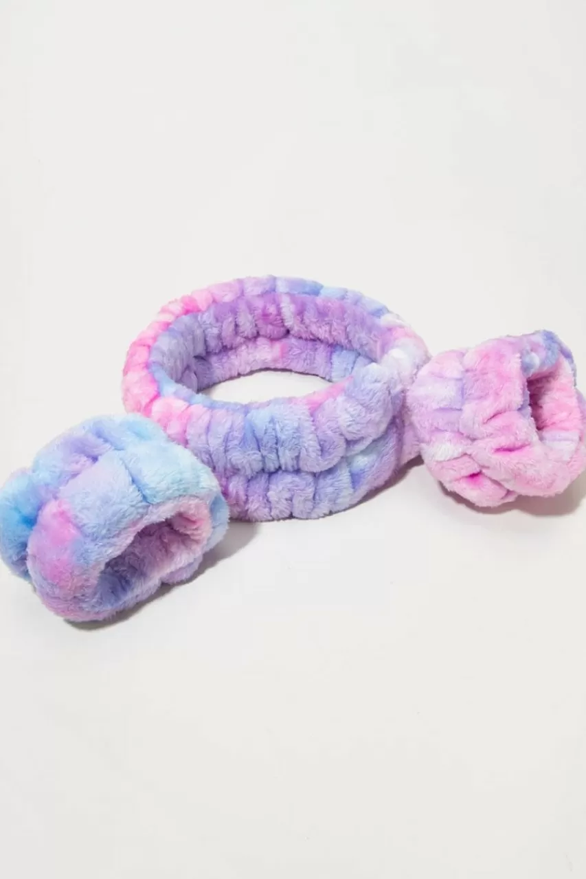 Francesca's Christiana Tie Dye Spa Headband And Cuffs