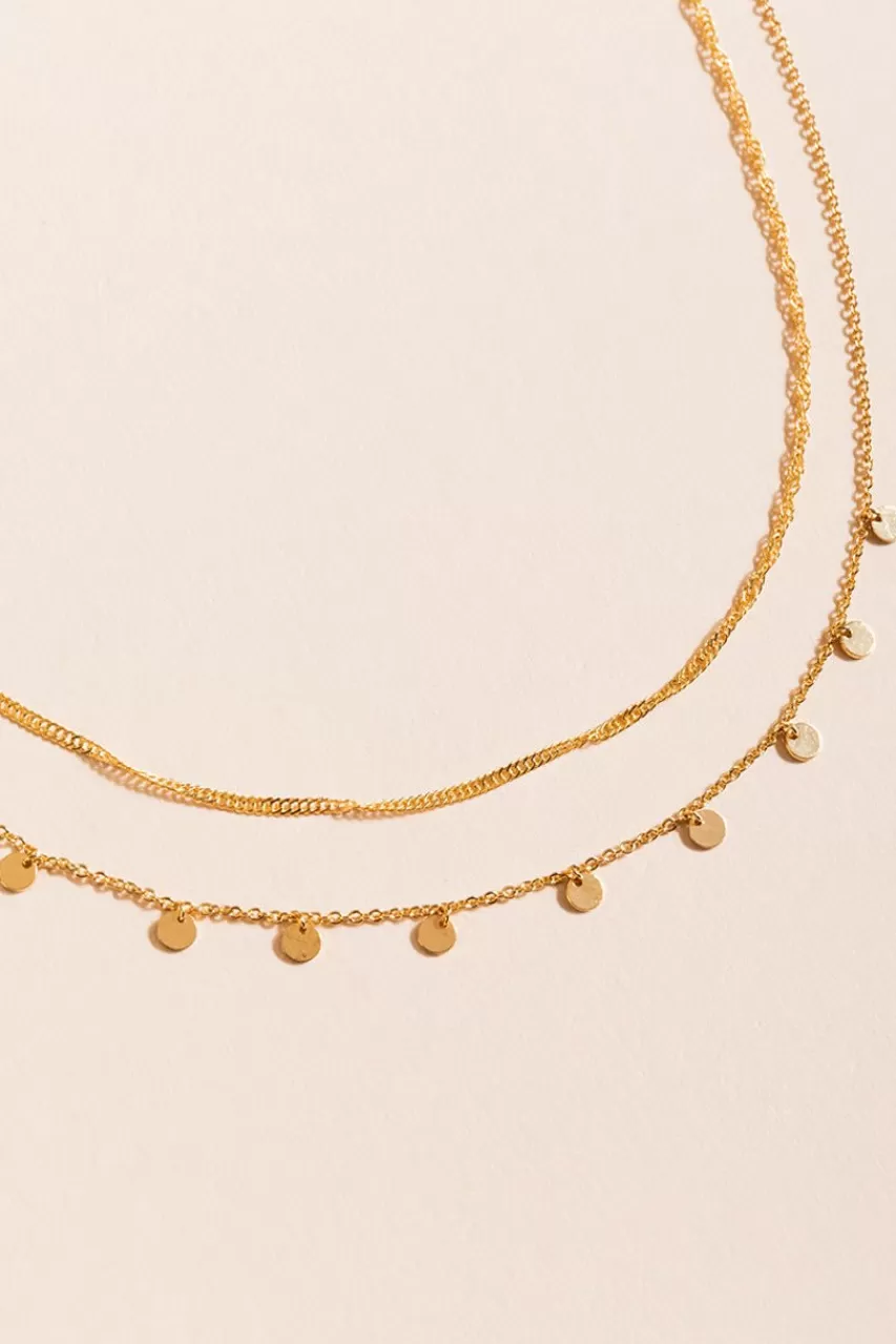 Francesca's Christina Coin Station Layered Choker