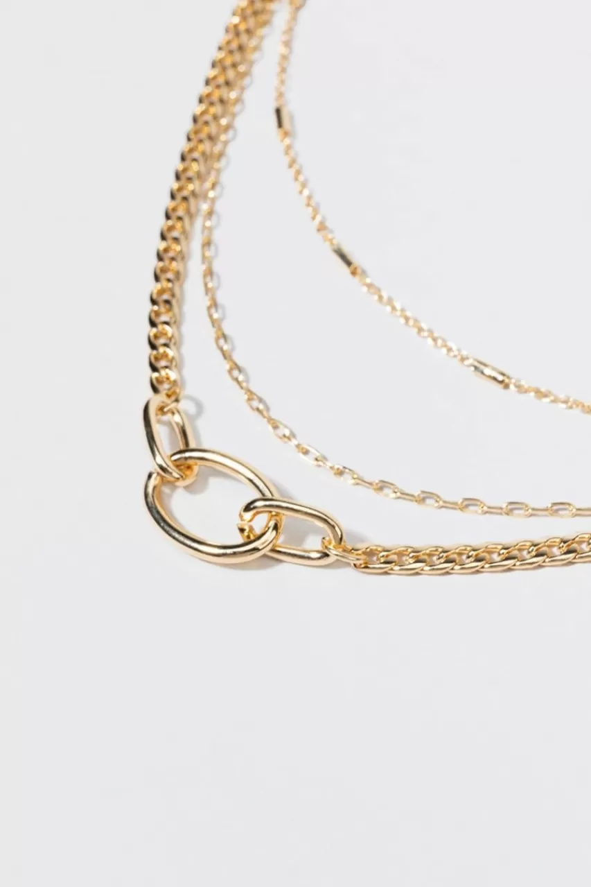 Francesca's Christine Chunky Carabiner Layered Necklace