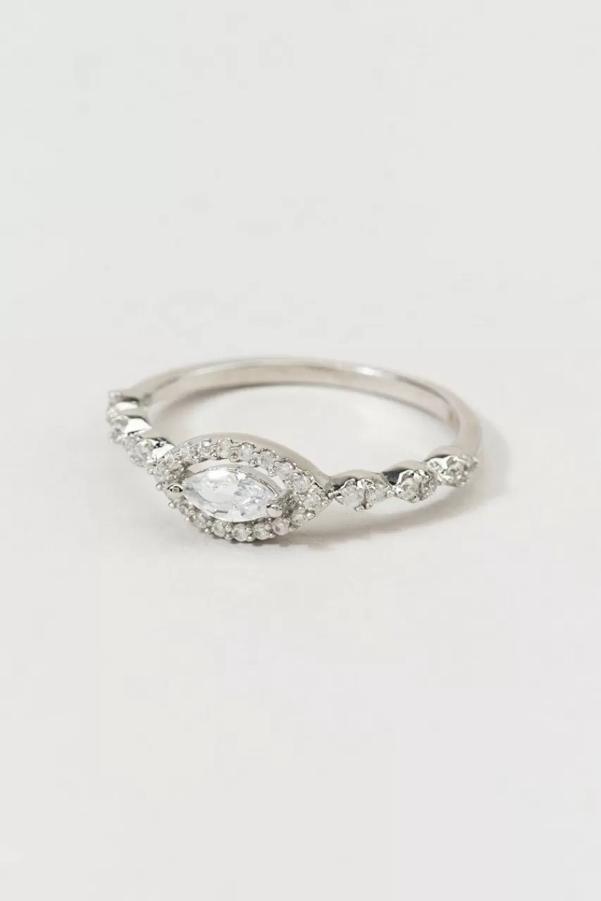 Francesca's Clara Cz Halo Ring