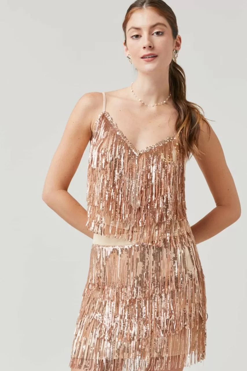 Francesca's Clarette Tiered Mini Skirt