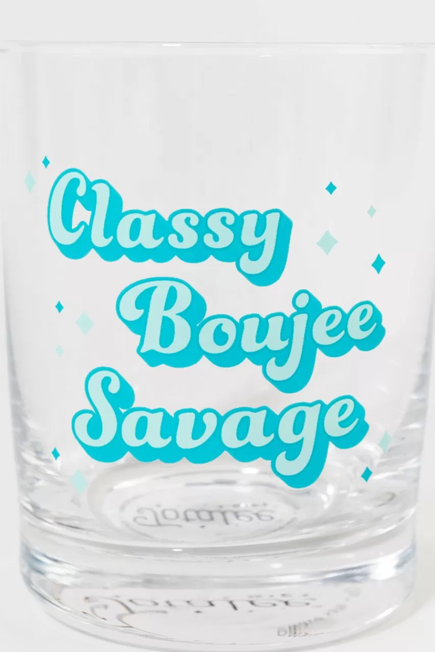 Francesca's Classy Boujee Savage Rocks Glass