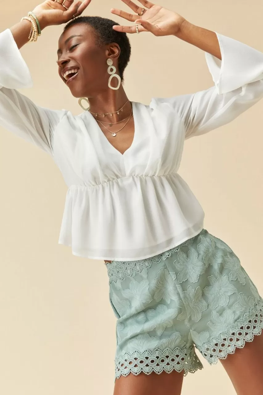 Francesca's Colette Jacquard Shorts