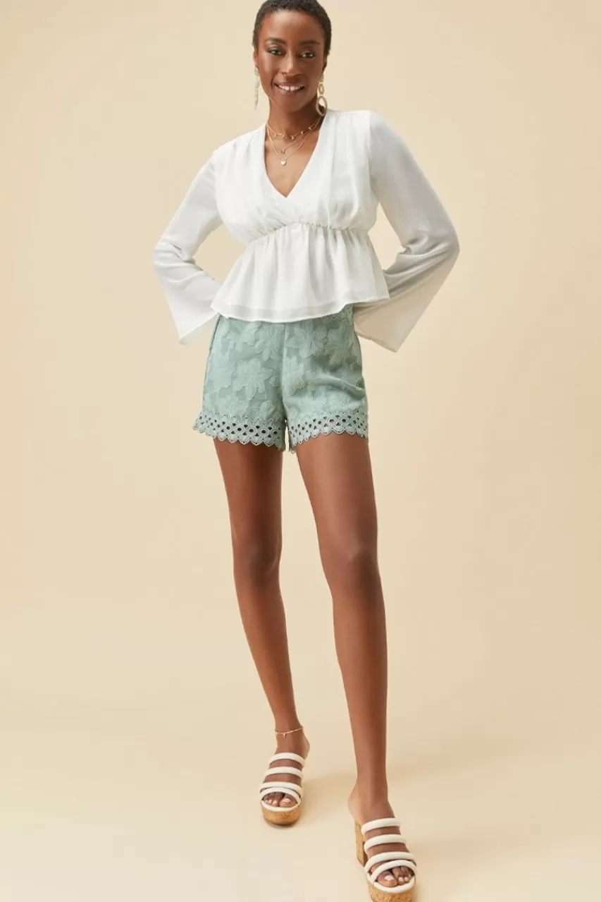 Francesca's Colette Jacquard Shorts