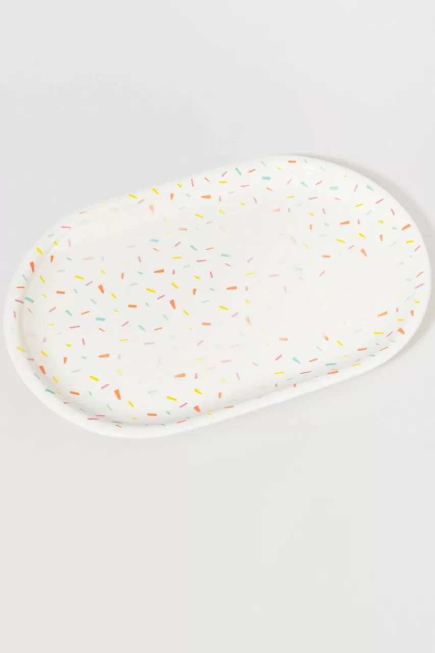 Francesca's Confetti Ceramic Platter