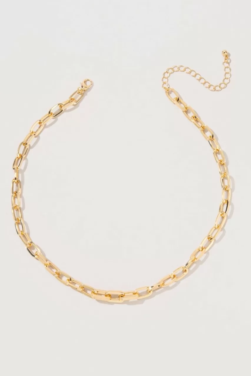 Francesca's Cora Basic Chunky Paperclip Chain Necklace