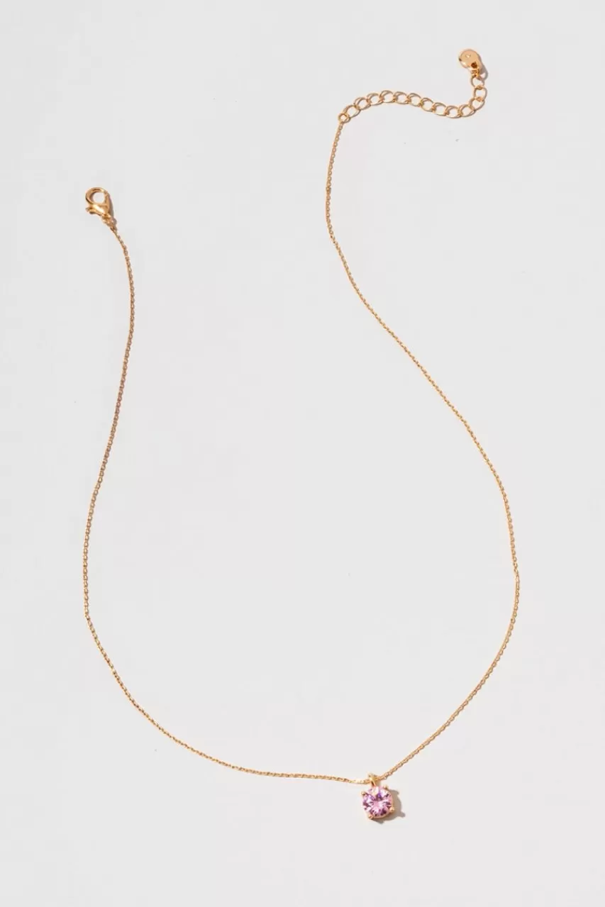 Francesca's Cosmopolitan Glass Pendant Necklace