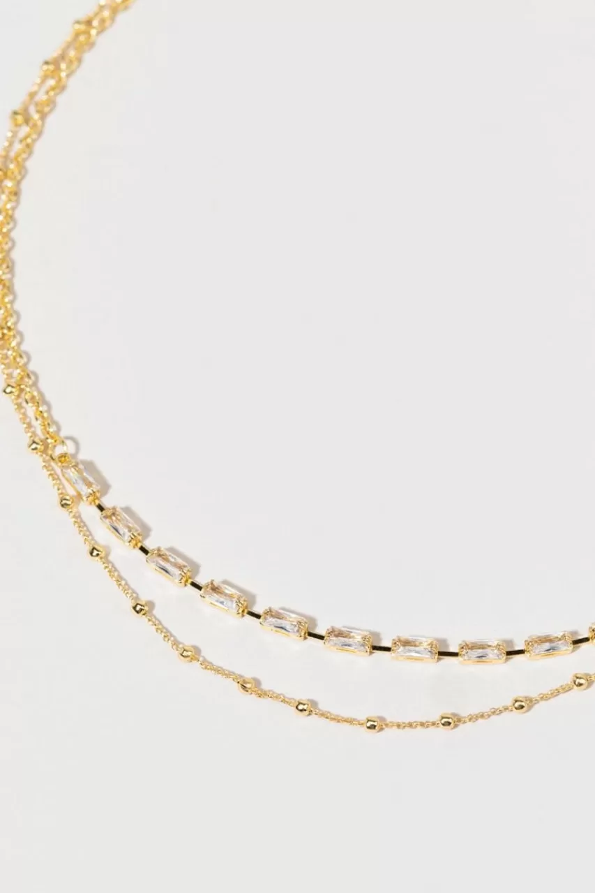Francesca's Courtney Baguette Necklace