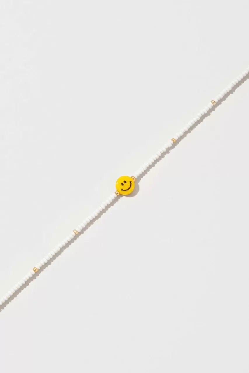 Francesca's Courtney Seedbead Smiley Anklet