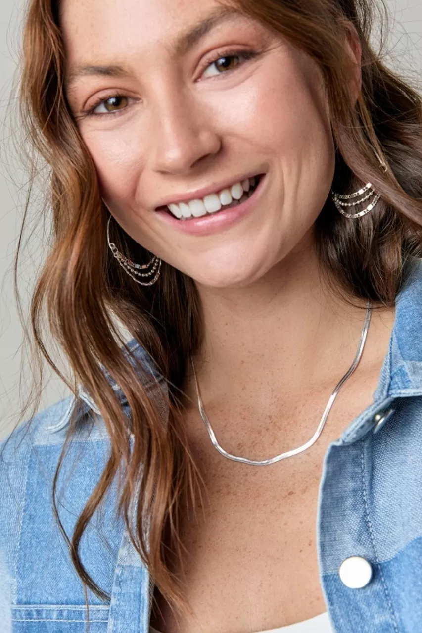 Francesca's Courtney Single Strand Snakechain Necklace