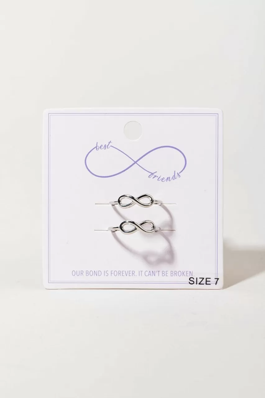 Francesca's Crissie Infinity Friendship Ring Set