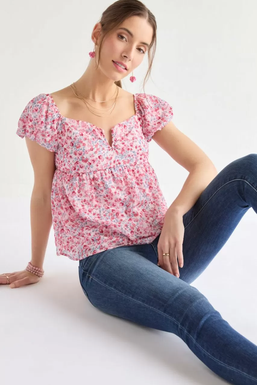 Francesca's Cynthia Wire All Over Blouse