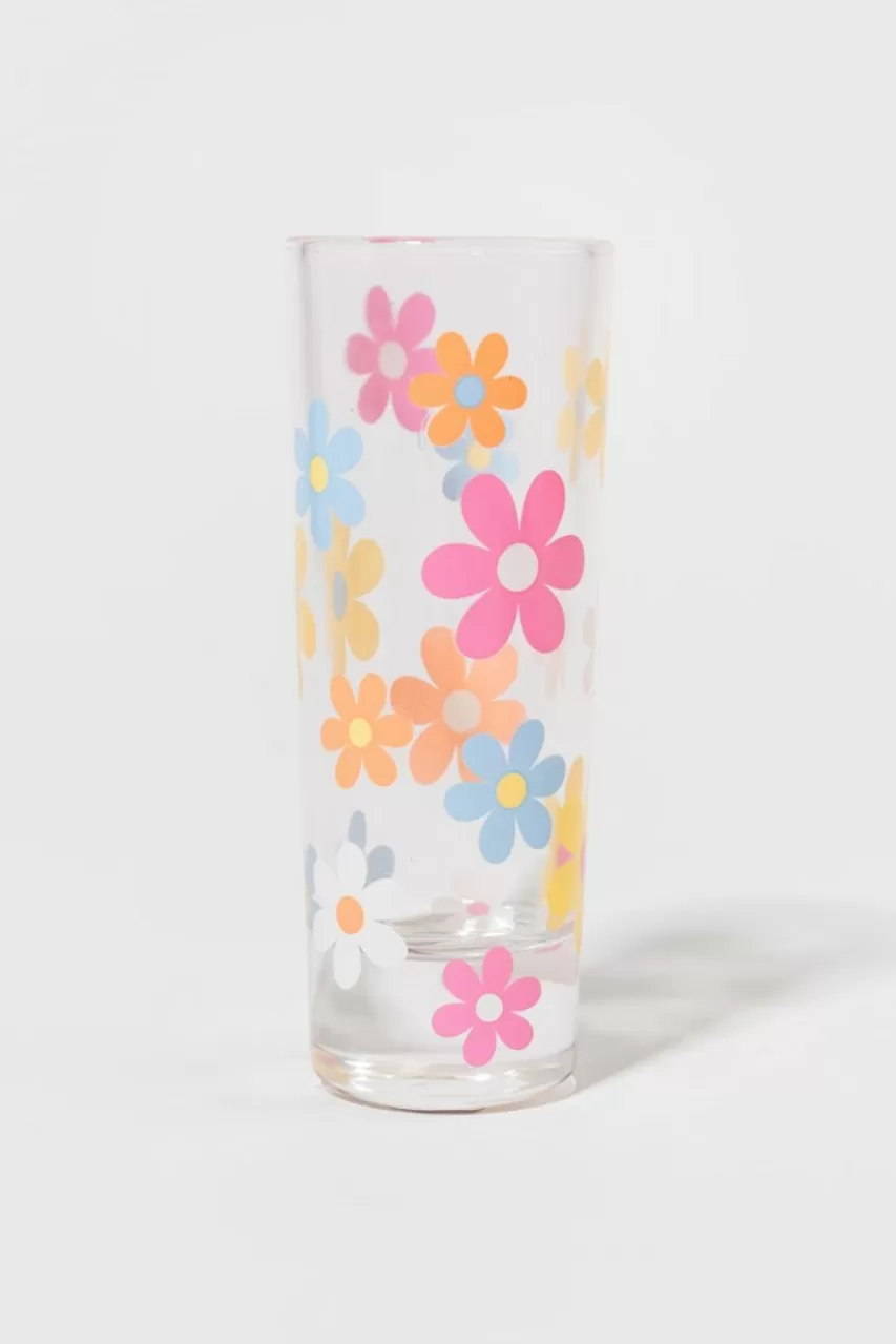 Francesca's Daisy Floral Tall Shot Glass