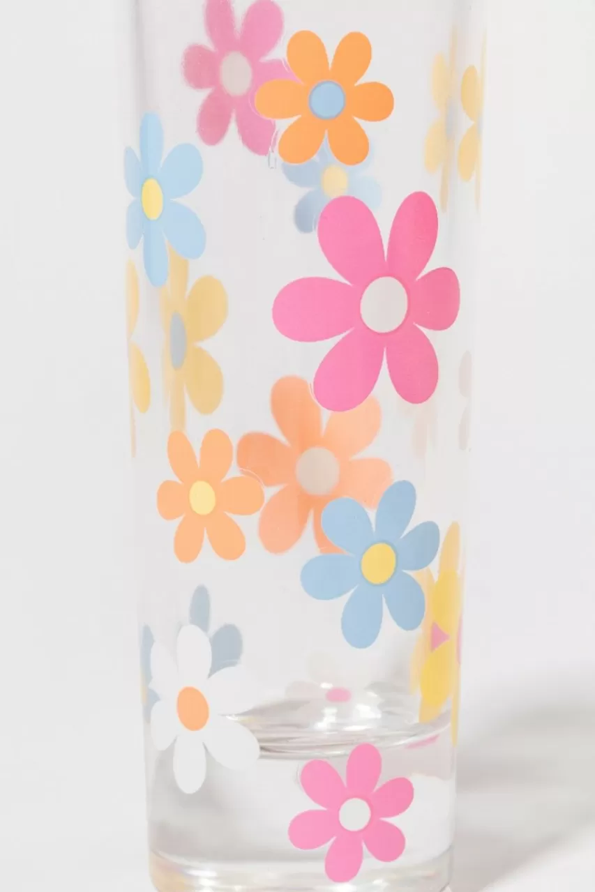 Francesca's Daisy Floral Tall Shot Glass