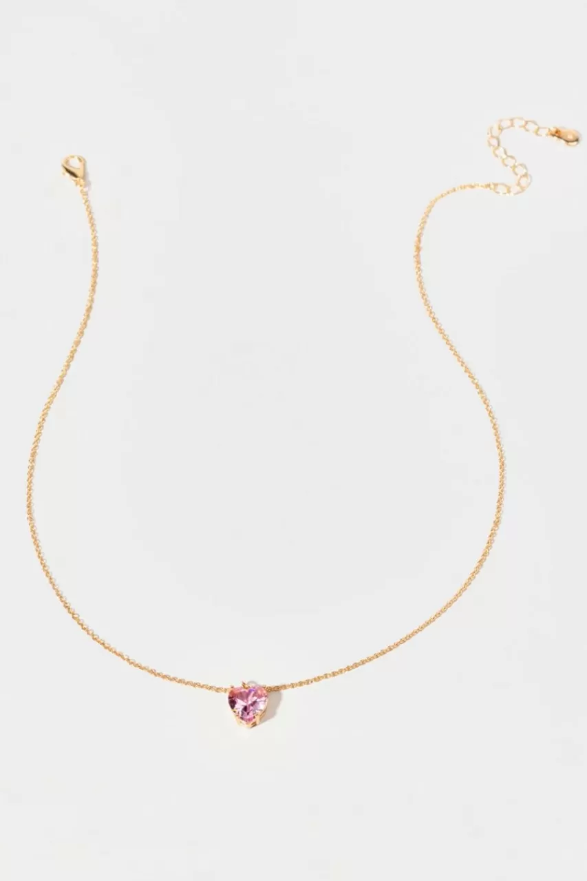 Francesca's Danielle Heart Pendant Necklace