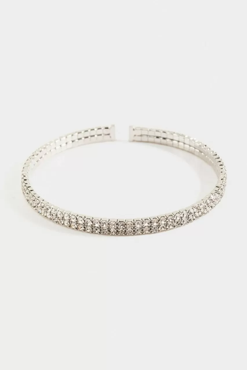 Francesca's Daphne Crystal Bangle Bracelet