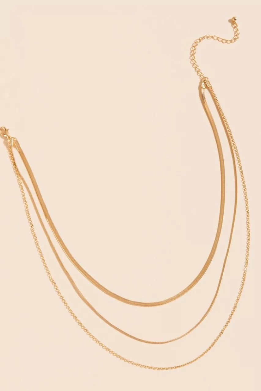 Francesca's Daphne Layered Chain Necklace