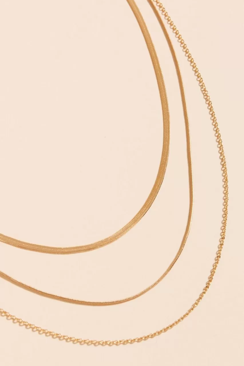 Francesca's Daphne Layered Chain Necklace