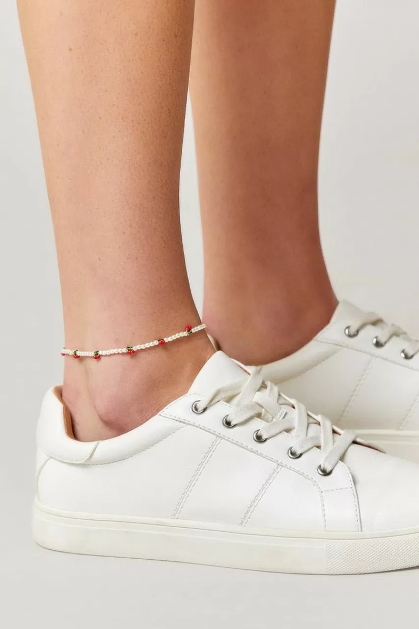 Francesca's Daria Cherry Pearl Anklet