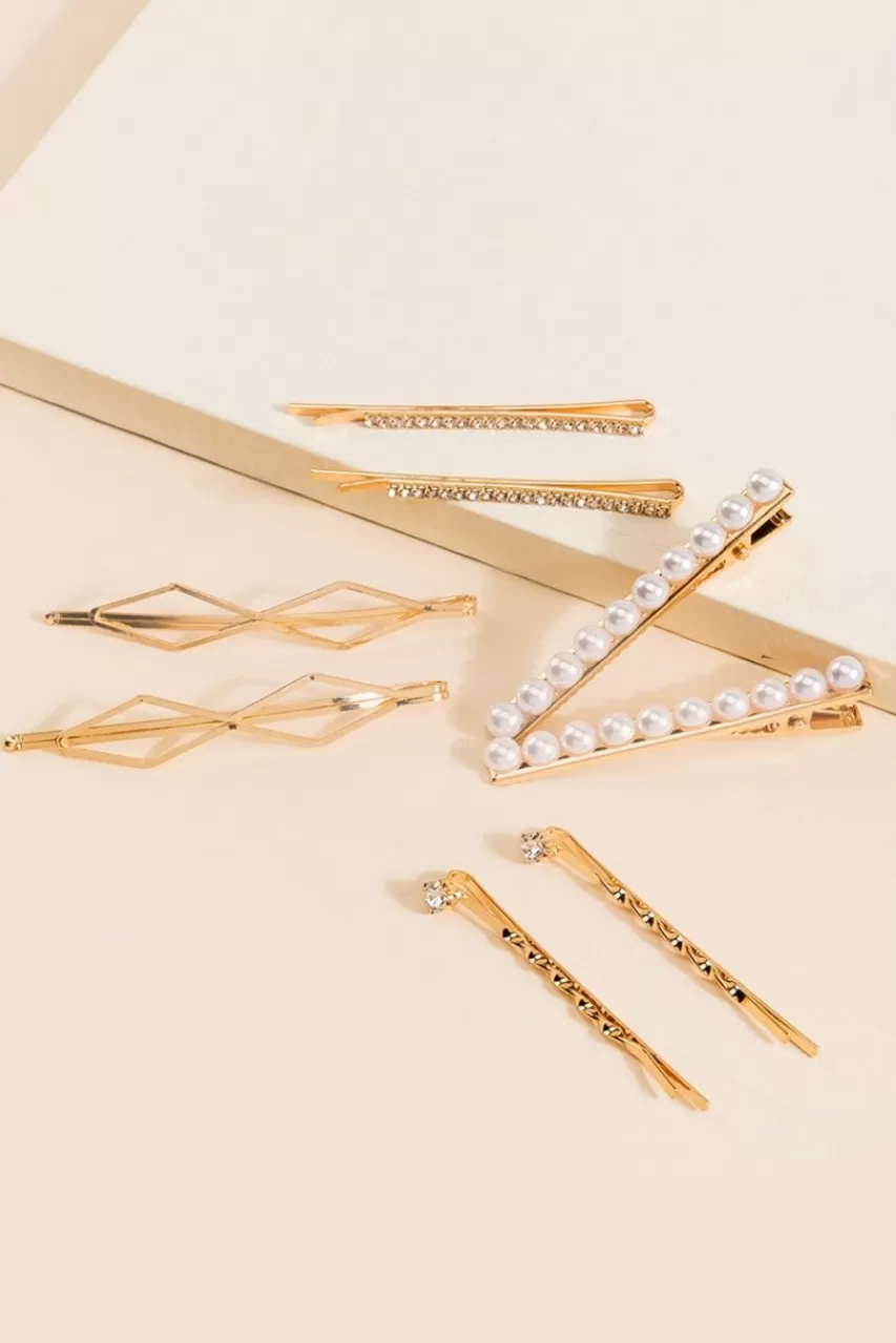 Francesca's Davina Pearl Bobby Pin Set