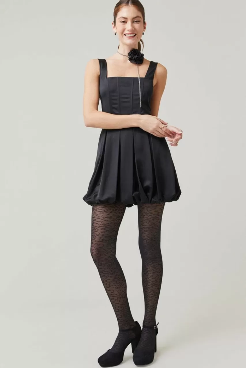 Francesca's Dawn Print Sheer Tights