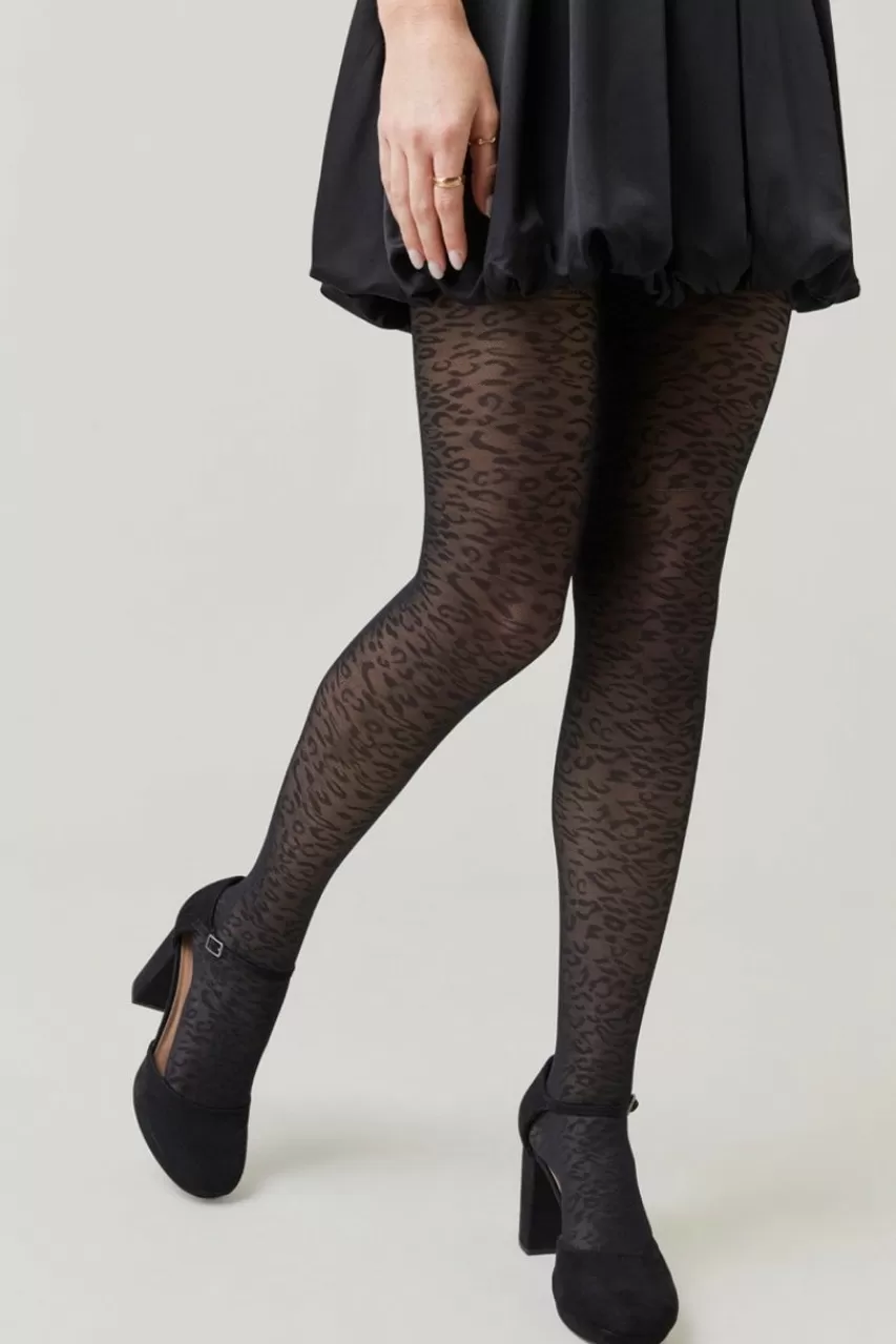 Francesca's Dawn Print Sheer Tights